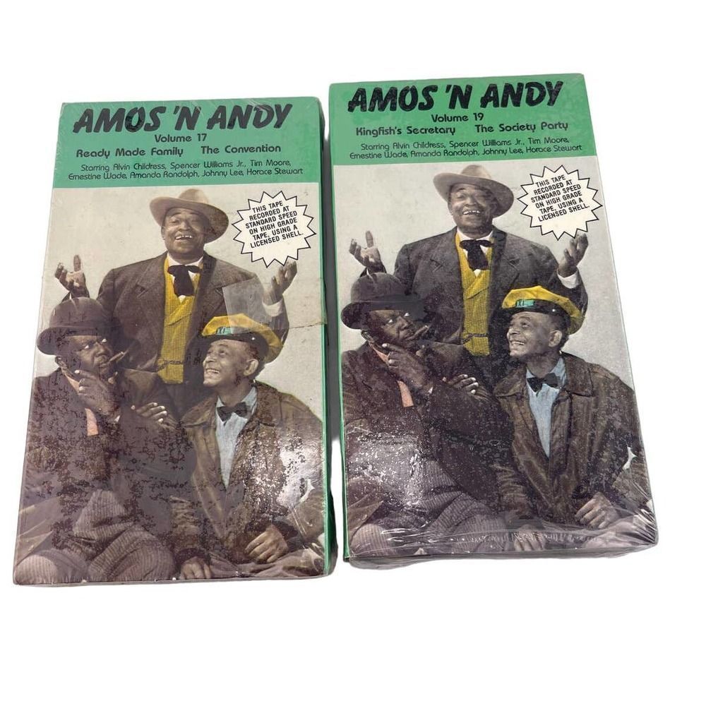 2 New Sealed Amos N Andy Volume‎ 17 And 19 VHS Tapes